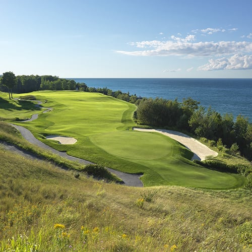 The Links/Quarry at Bay Harbor Golf Club in Bay Harbor, Michigan, USA